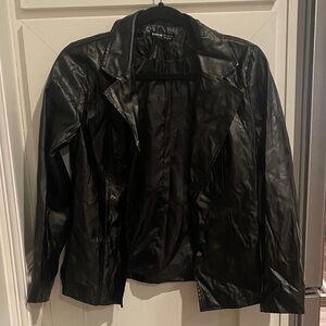 SHEIN Black Leather Jacket